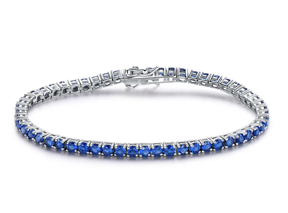 925 sterling silver sapphire bracelet for women (1)