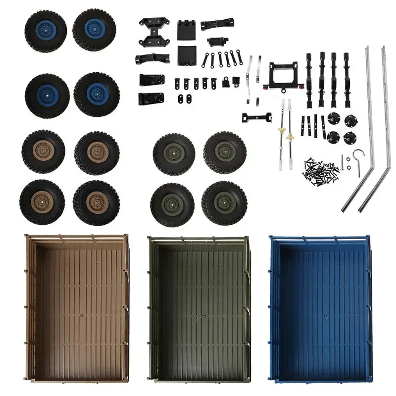 

Upgrade Trailer DIY Part Set For WPL 1/16 Military Truck RC Car DIY Accessories 95AE