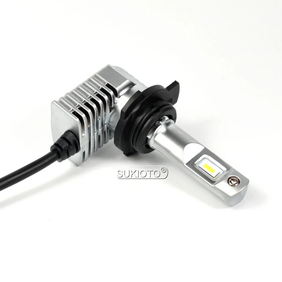 SUKIOTO 2PCS LED Headlight H7 H11 H8 HB4 HB3 9004 5202 H16EU Auto Headlamp Bulbs 5 Patent LED 6500K 40W Car Styling accessories (1)