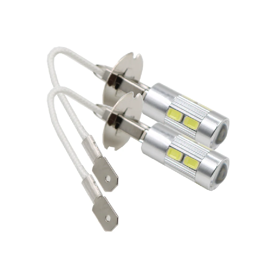Raoping 2PCS H3 led Bulb Car Light Lamp headlights 6000k 12v Lens Auto ...