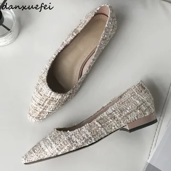 

Plus size 33-41 women's fabric slip-on flats spring new single shoes high quality female leisure footwear daily shoes for women