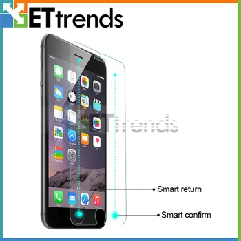 

Tempered Glass Screen Protector for iPhone 6 6s With Back Magic Touch Smart Back Confirm Button DHL Free Shipping