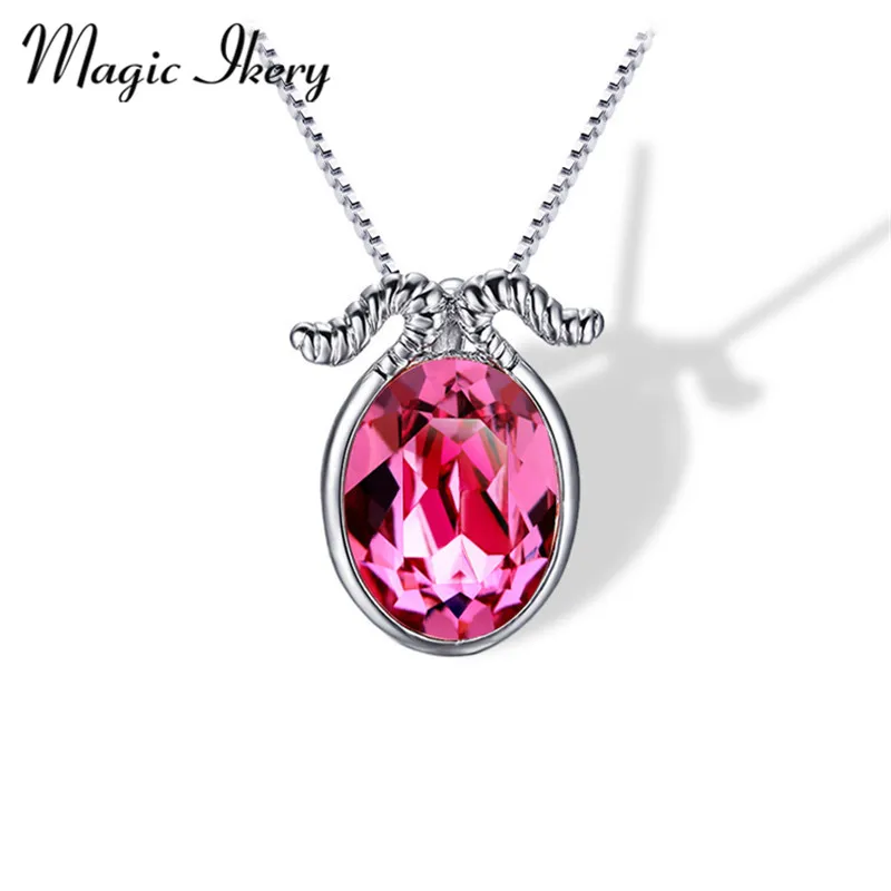 Magic Ikery новые модные ювелирные изделия 12 созвездий ожерелье из Козерога розовое