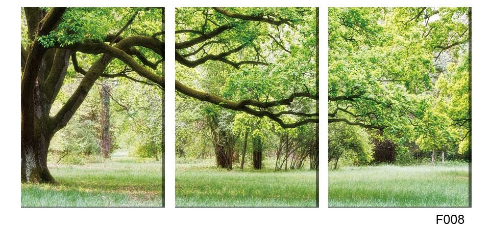 

3PCS Selva big green tree air Canvas Painting Poster Wall Pictures Living Room wall art (No Frame)Giveaways wall sticker F008