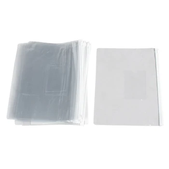 

New 20 Pieces A5 Paper Size White Slider Grip Handle Zipper Transparent Envelopes for Folder File Folder
