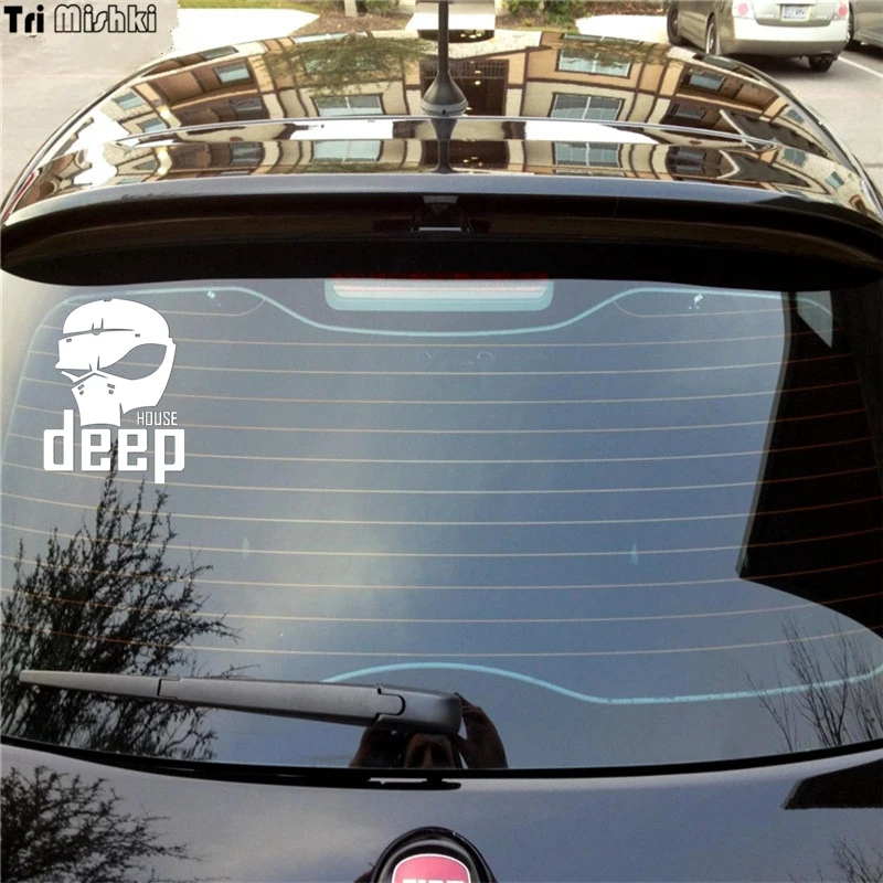 Tri Mishki HZX108 19.7*15см 1 5шт наклейки на авто Черепа house deep стикеры автомобиль наклейка