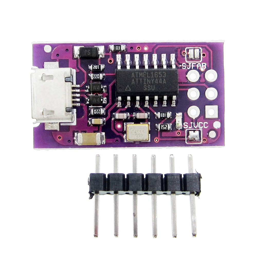 Миниатюрный программатор с Micro USB AVR ISP ATtiny44 ATTiny45 ATTiny85 модуль для IDE загрузчика