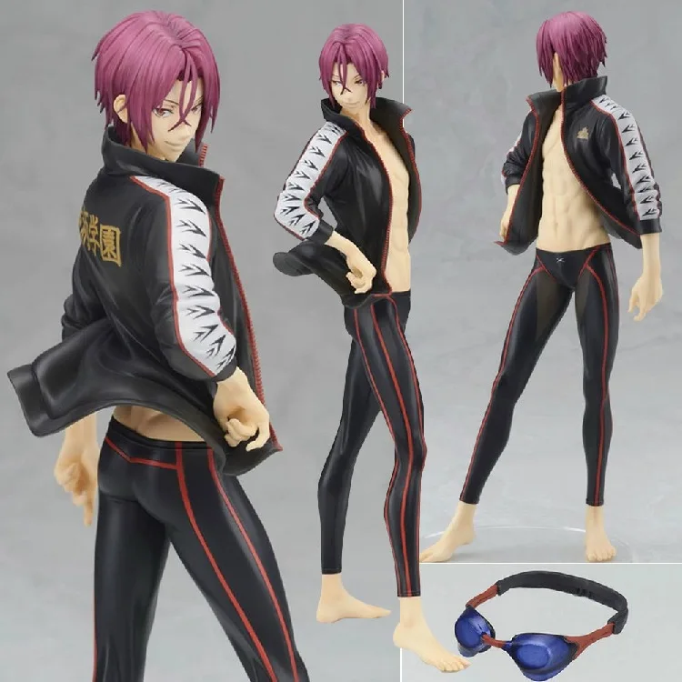 

Cool 9" FREE! Iwatobi Swim Club Matsuoka Rin Boxed 23cm PVC Action Figure Collection Model Doll Toy Gift A368