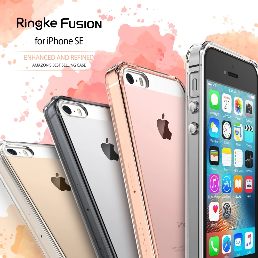 

100% Original Ringke Fusion Case for iPhone SE / iPhone 5S / iPhone 5 Clear & Slim Shockproof Protective Cases