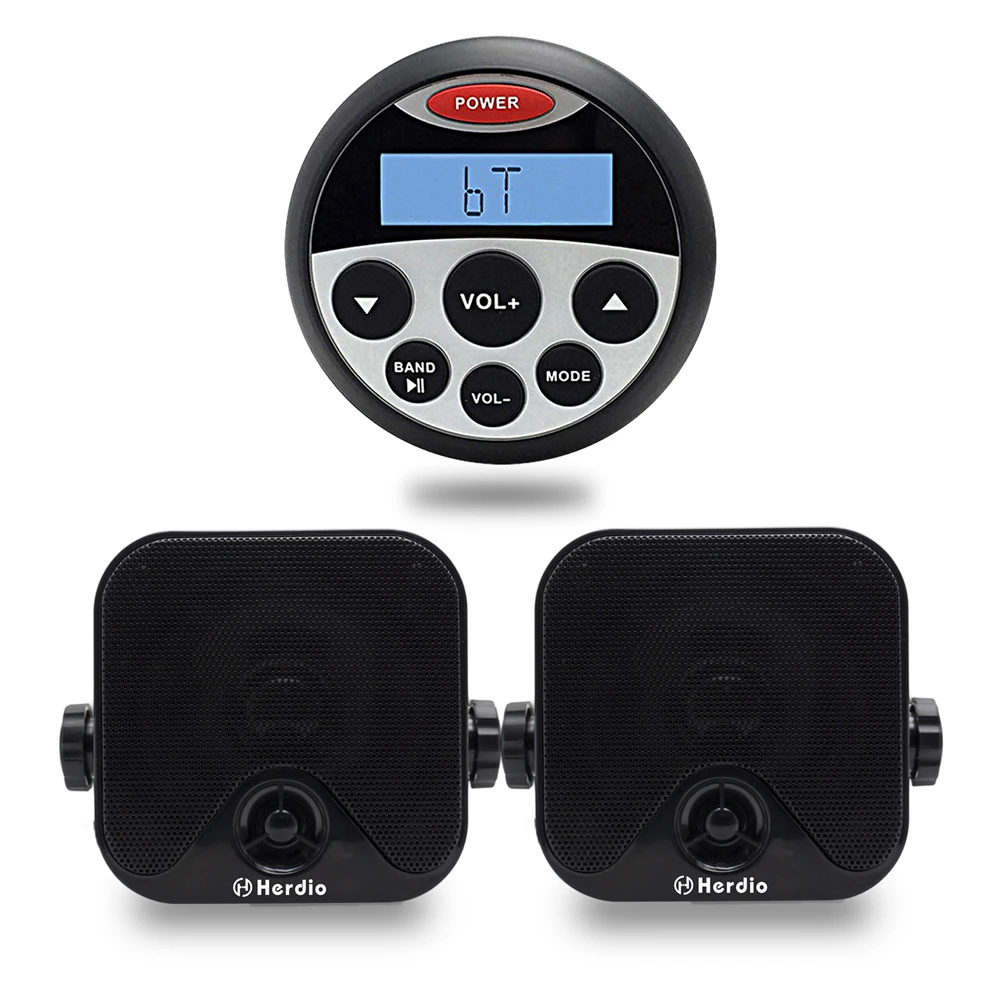 bluetooth marine stereo package
