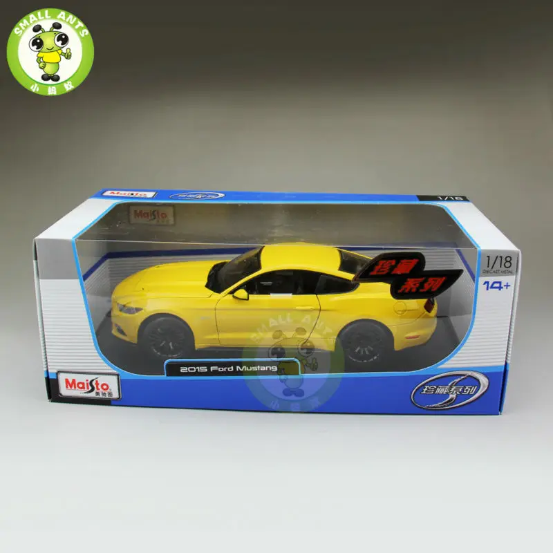 1:18 2015 Ford Mustang GT 5 0 литая модель автомобиля игрушки для детей подарки желтый maisto