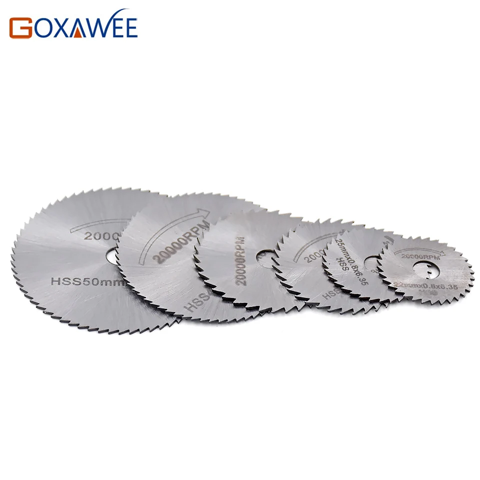 GOXAWEE Dremel аксессуары HSS круговой пилы набор лезвий для дерева режущий диск
