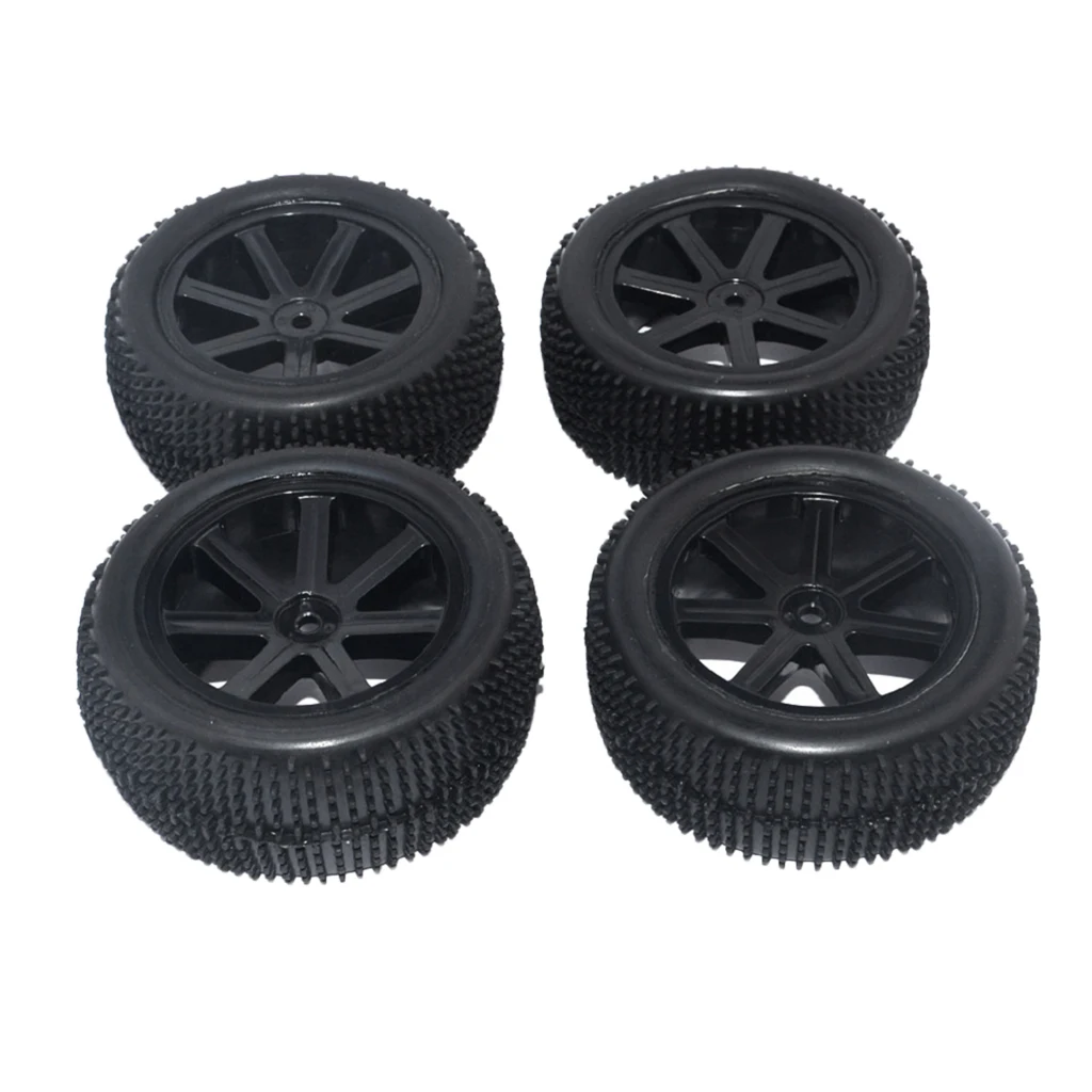 1/10 Racing Car Buggy 12mm Hub Wheels and Tires 4 Pieces for HSP HPI Redcat