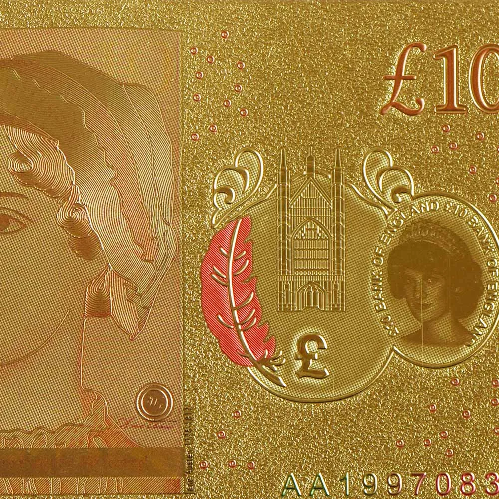 WR Англия последняя Роза Диана принцесса вызов банкноты Качество Позолоченные 10 фунтов Банкноты Поддельные Банкноты Реплика банкноты