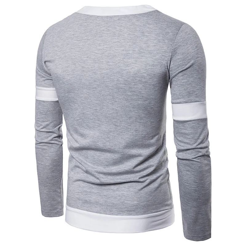 Fashion Square Collar Design Long Sleeve T-shirt Men 2018 Autumn New Slim Fit Tee Shirt Homme Casual Brand Streetwear T Shirts Fashion Square Collar Design Long Sleeve T-shirt Men 2018 Autumn New Slim Fit Tee Shirt Homme Casual Brand Streetwear T Shirts