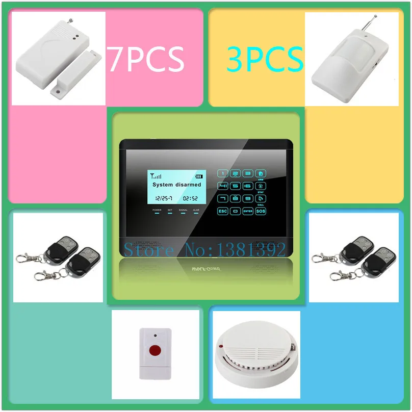 Wireless GSM SMS TEXT Touch Keypad Home House Alarm System Emergency Panic 850/900/1800/1900MHz P31