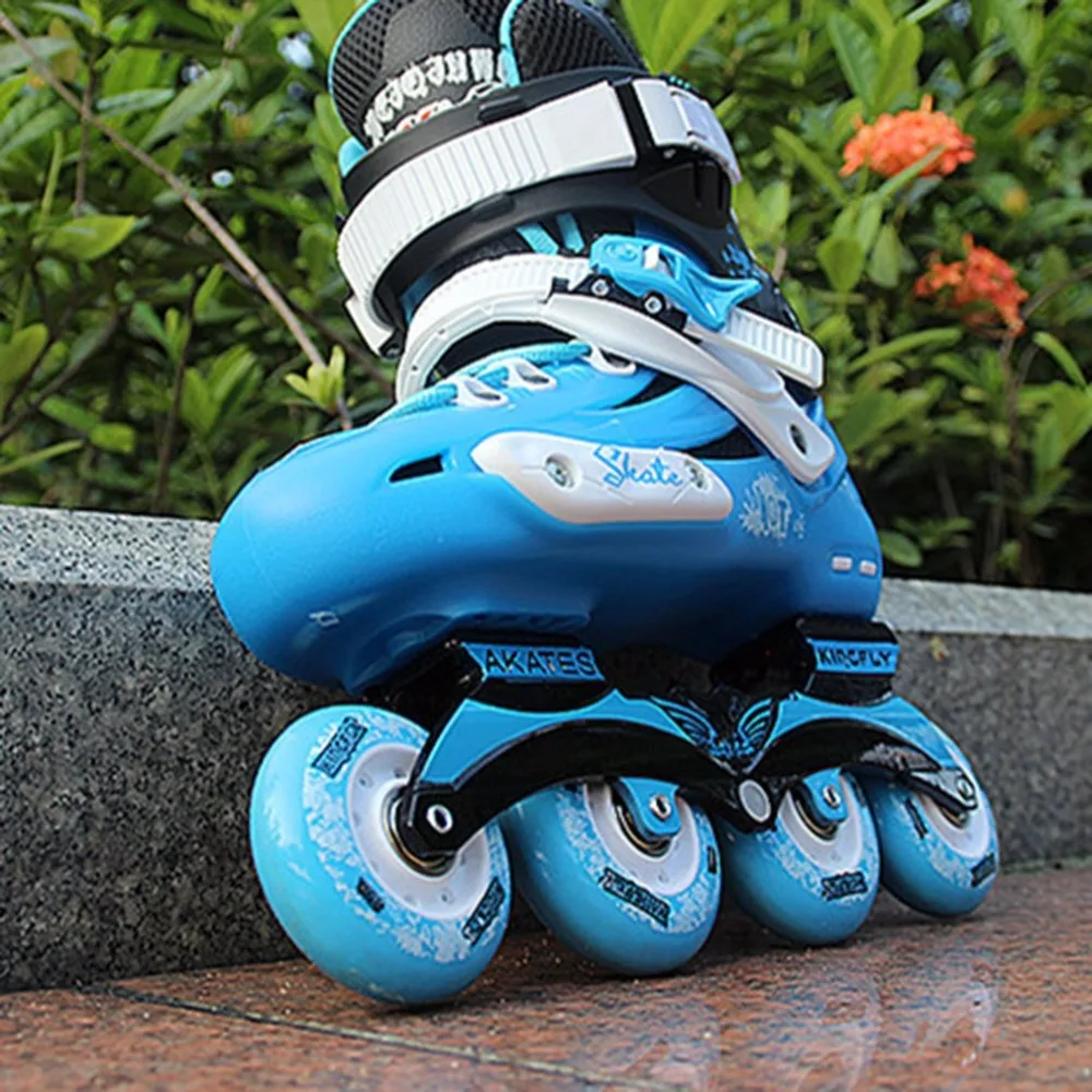 المهنية أحذية تزلج يتوهم واحدة صف زلاجات دوارة الكبار حذاء تزلج بعجلات العالمي تزلج على الجليد للرجال والنساء