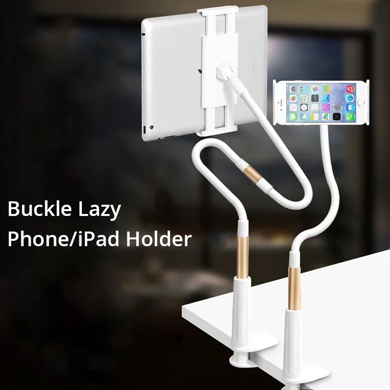 

Buckle Lazy Mobile Phone Holder for iPad Lengthen Phone Tablet Holder Universal Bed Phone Stand Adjustable Desktop Bracket