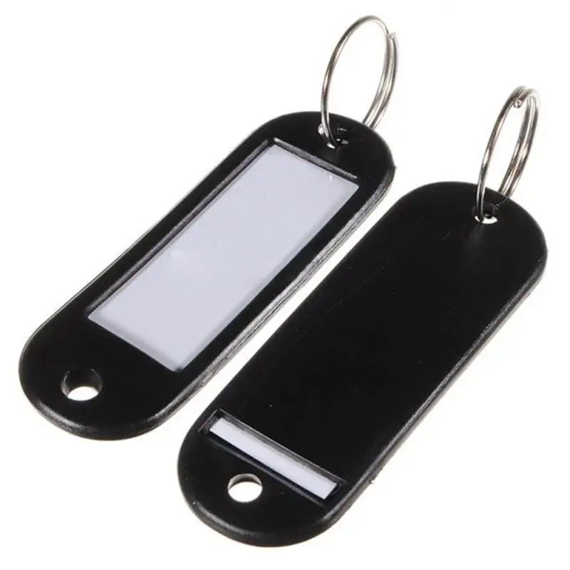 

10Pcs/Lot Newly Multicolour Durable Key Card Classification Tag Keychain Key Chain Ring Hotel Number Label Tags Key Accessories