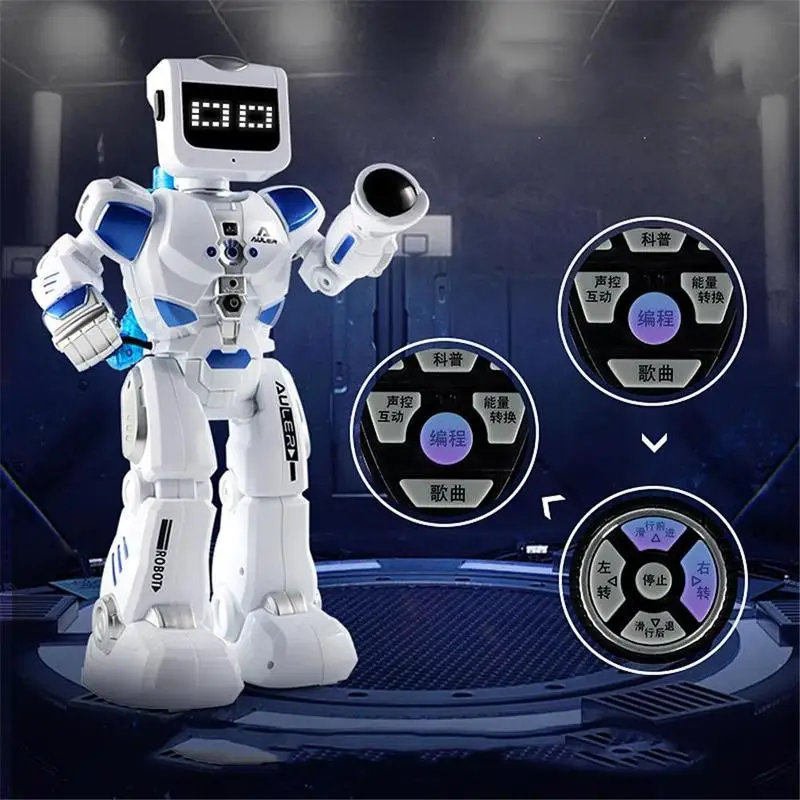 RC Robot With English Music Water Driving Dancing Intelligent Remote Control Action Figures Toys For Kids Children