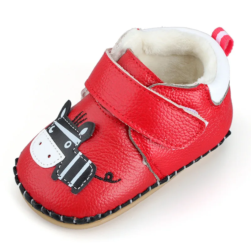 

XQT.GZ Winter Infant Shoes Toddler Girls Shoes Baby Soft Soles Toddlers Velvet Cotton Shoes Cute Cartoon Boys Girls Shoes 602M