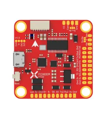 

Foxeer F722 AIO F7 Dual Flight Controller STM32F722RGT6 MPU6000 and ICM20602 OSD 3~6s for FPV RC Racing Drone kits