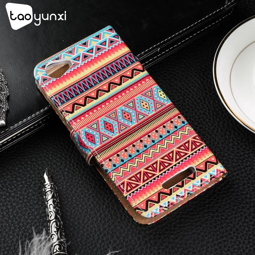 

TAOYUNXI Case For BQ 5059 Case Flip Leather Patterned Case BQ5059 BQ-5059 Strike Power Cover Wallet Card Slot Shell Kickstand
