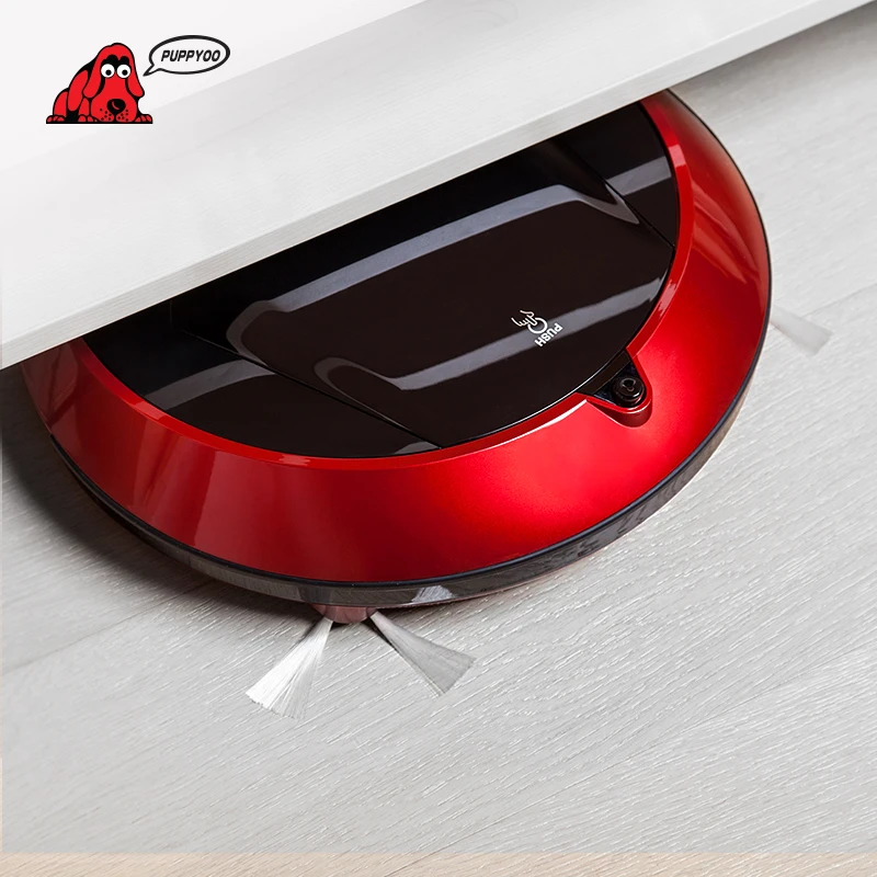 PUPPYOO Multifunctional Robotic Vacuum Cleaner Self-Charge Sweep Home Collector Suction LED Touch Screen Side Brushes V-M900R