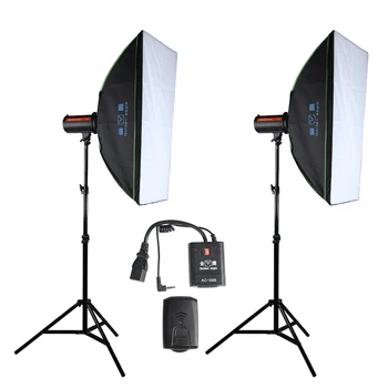 

Photo Studio Strobe Flash Light and Softbox Lighting Kit:(2)400W Monolight Flash,(2)Light Stands,(2)Softbox,(1) TriggerCD50