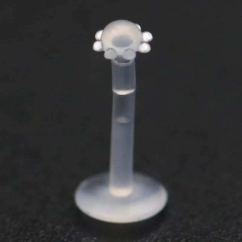 

5pcs/lot Clear Transparent Invisible Nose Ring Lip Ring Tragus Bioflex Tragus Retainer Body Piercing Jewelry