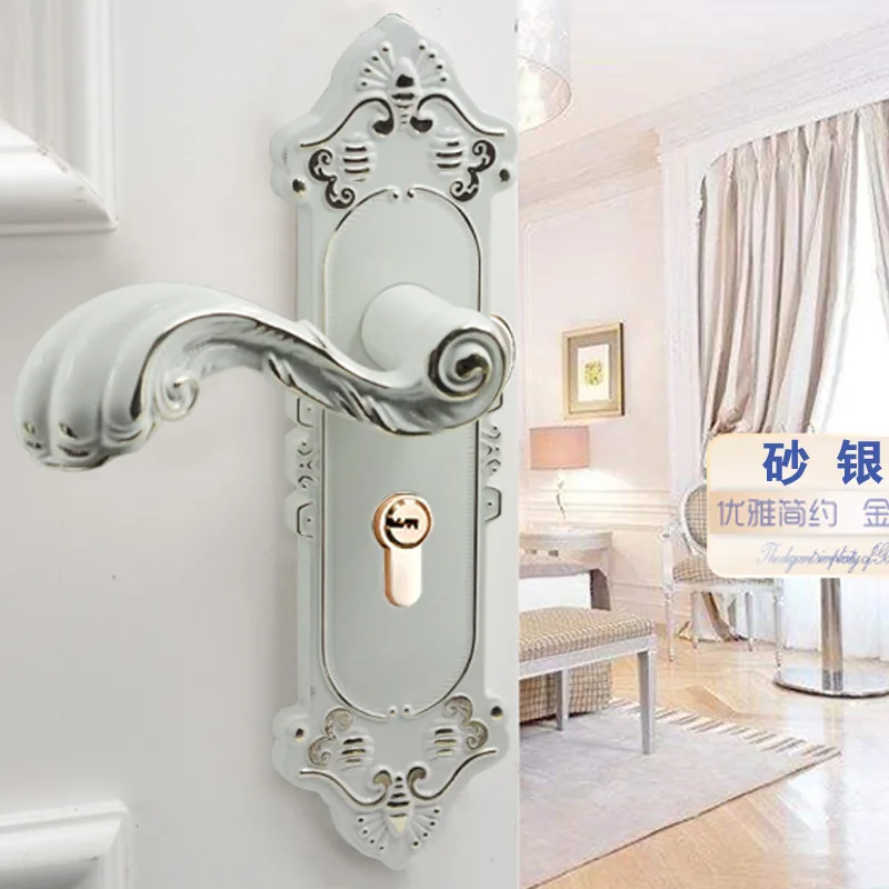 

2018 Special Offer Limited Cadeado Padlock Free Shipping Door Lock Indoor Bedroom European Handle Solid Wood Room Silent Style