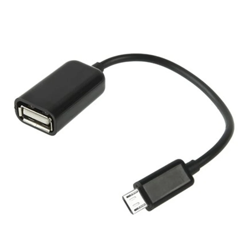 Черный кабель Micro USB OTG для передачи данных адаптер Папа мама Samsung HTC
