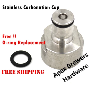 

Stainless Steel Carbonation Cap, Ball Lock Type, fit soft drink PET bottles, Homebrew Kegging, Free Shipping