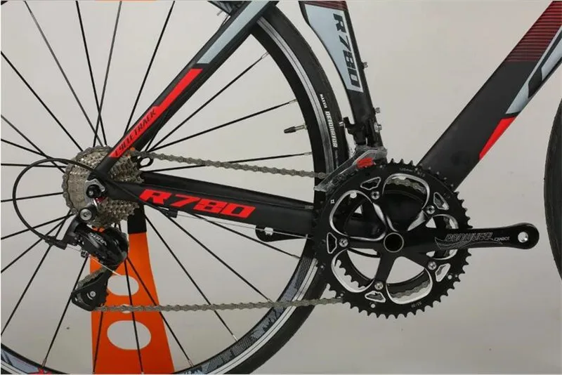 Flash Deal RichBit Ultra Light Road Race Bicycle 18 Speeds 9 Gears Cassette Carbon Fiber Fork Shimano 3500 Aluminum 700C*46/48cm Road Bike 6