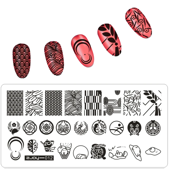 1pcs 6 5 12 5cm Zjoy Nail Stamping Plates Diy Image Art 1pcs 6 5 12 5cm Zjoy Nail Stamping Plates Diy Image Art Templates Stencils Manicure