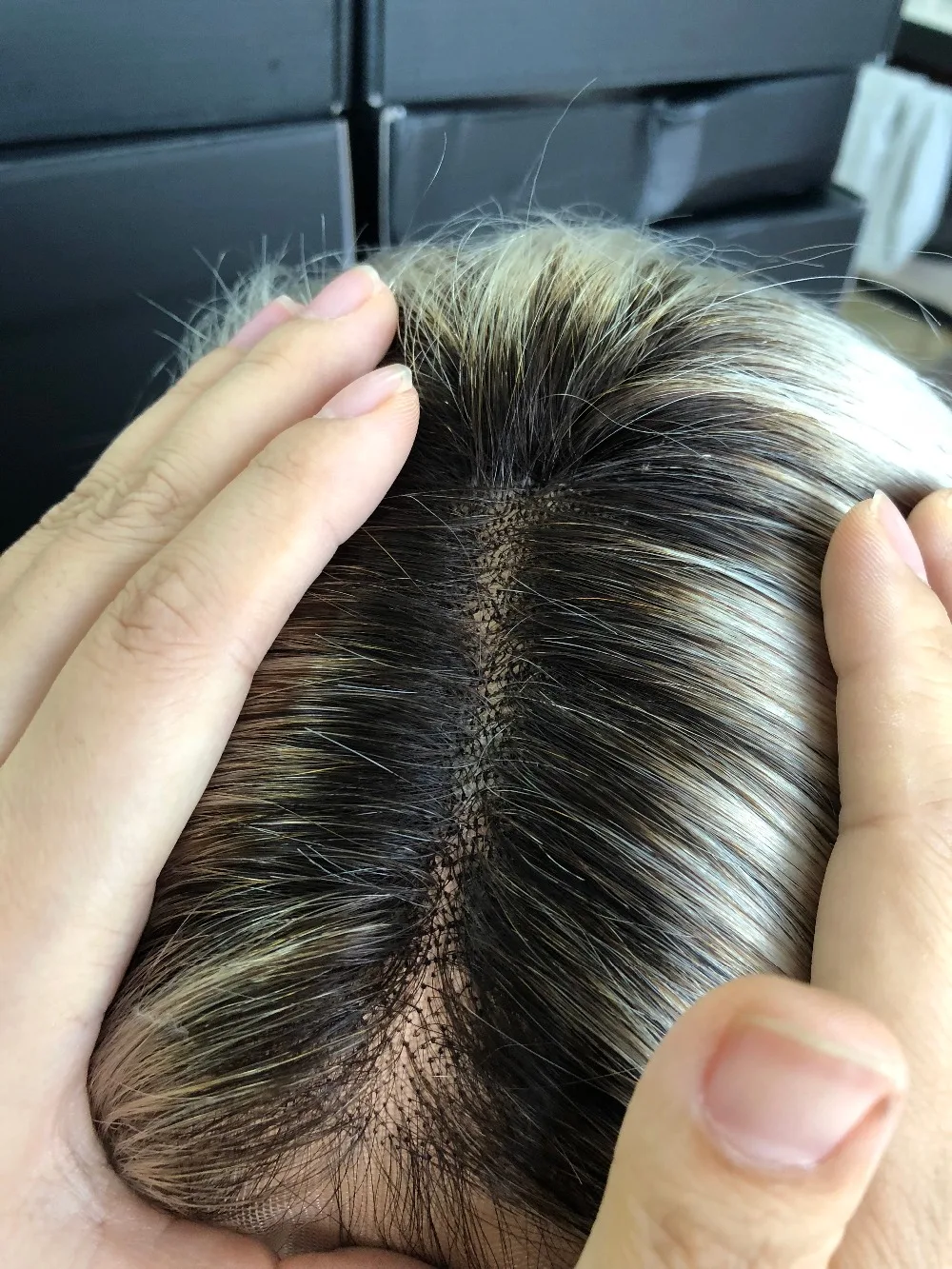 Queenking волосы 150% плотность Омбре Ким Кардашьян человеческие волосы парик с детскими волосами предварительно выщипанный полный парик шнурка бразильские волосы remy