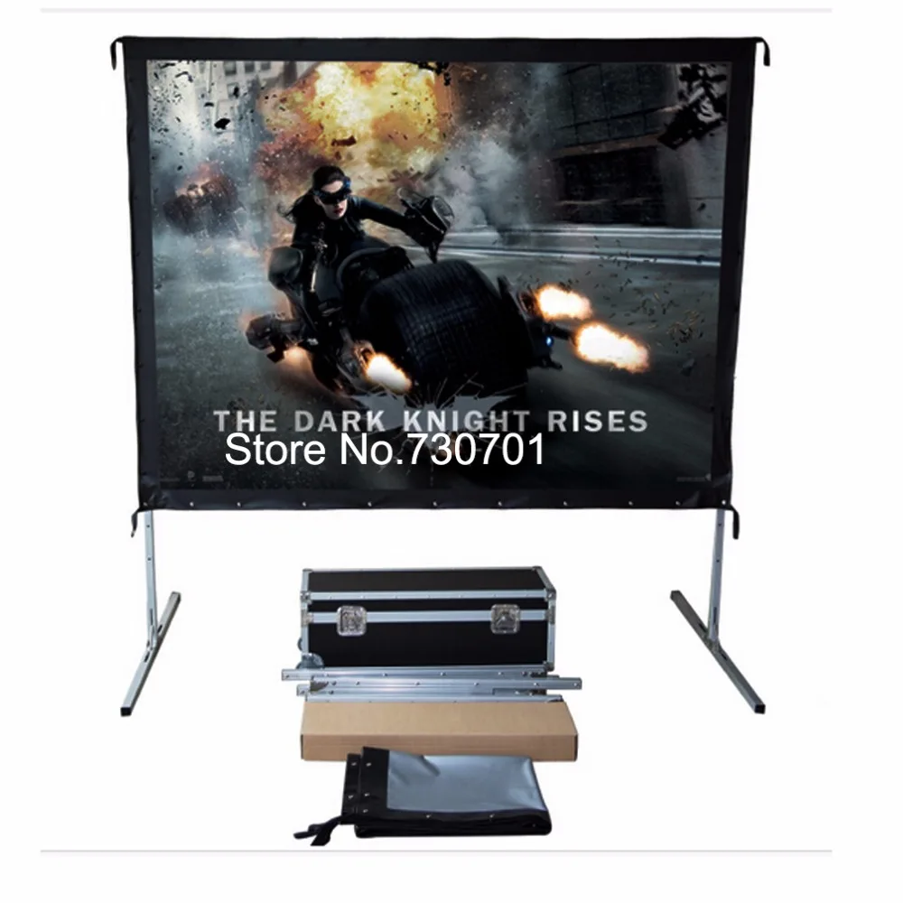 Hot selling 200 inch 169 format Fast Quick Fold Projector screen for