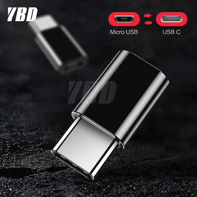 

YBD Type-c Male to Micro USB Female Adapter OTG Micro USB to Type C Charger Plug Adapter Converter Micro USB to USB C Adapter