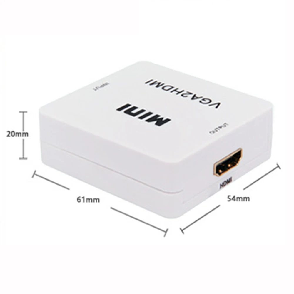 VGA в HDMI конвертер HD 1080 P конвертер адаптер мини VGA2HDMI компьютер для ТВ проектор с аудио