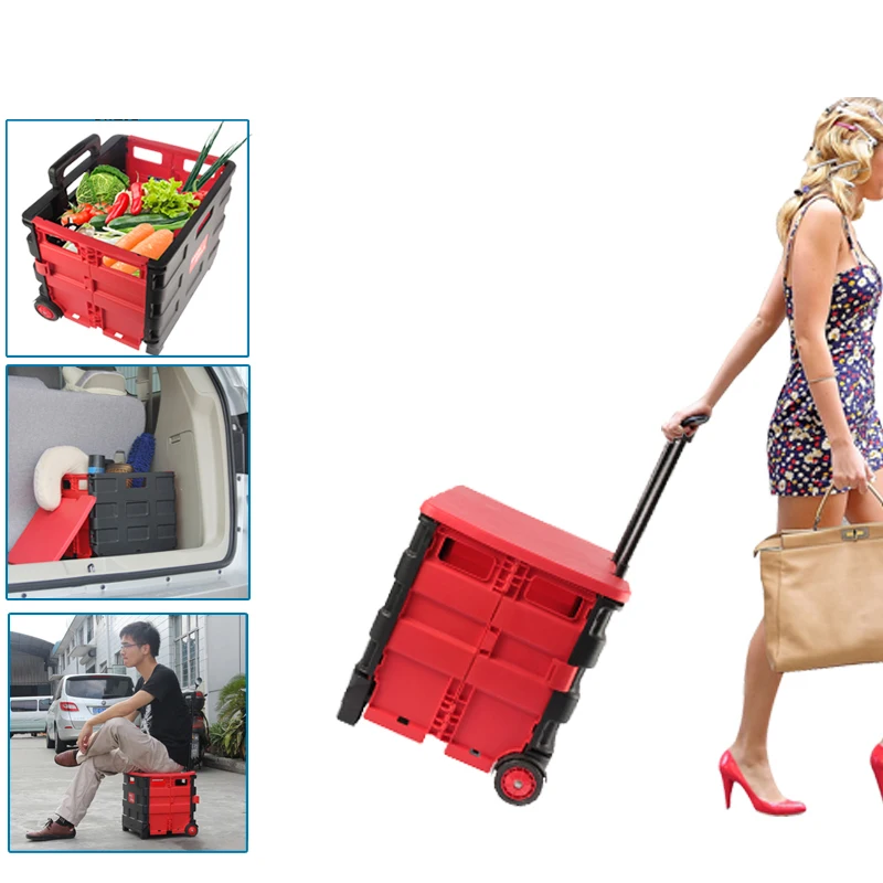 Baggage Foldable Car storage box finishing Rolling luggage Hard-Shell Wheeled Suitcase travel large capacity spinner Trolley bag