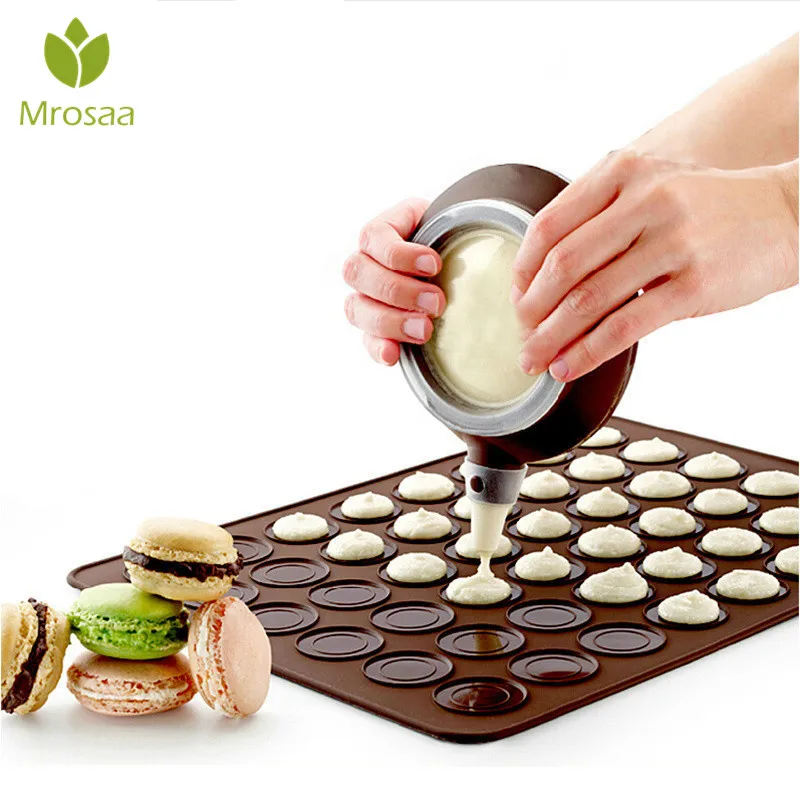 

Silicone Baking Macarons Mat Baking Mould 48-Cavity Cake Cookie Chocolate Molds Mould for kitchen Baking Tool DIY bakeware