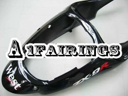Полный корпусов для Kawasaki ZX-9R 2000 2001 ABS Пластик carenes мотоцикл ZX9R 00 01 рамы кузова мотоцикл западные черные чехлы