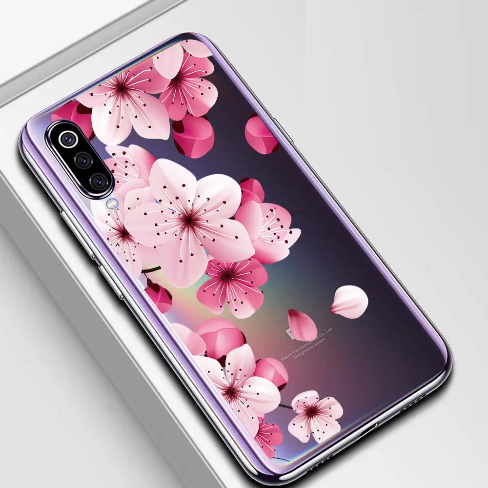 Slim Thin Patterned Clear Soft TPU Case Cover on sfor Xiaomi Mi 8 Lite 9 se Max 3 Mix 2S A1 A2 F1 Mix 3 6 Silicon Phone Fundas