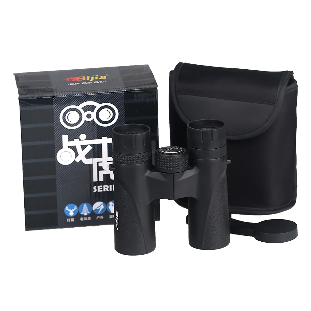 BIJIA 12x27 компактный бинокль дальнего радиуса действия HD мощный мини телескоп BAK4 FMC