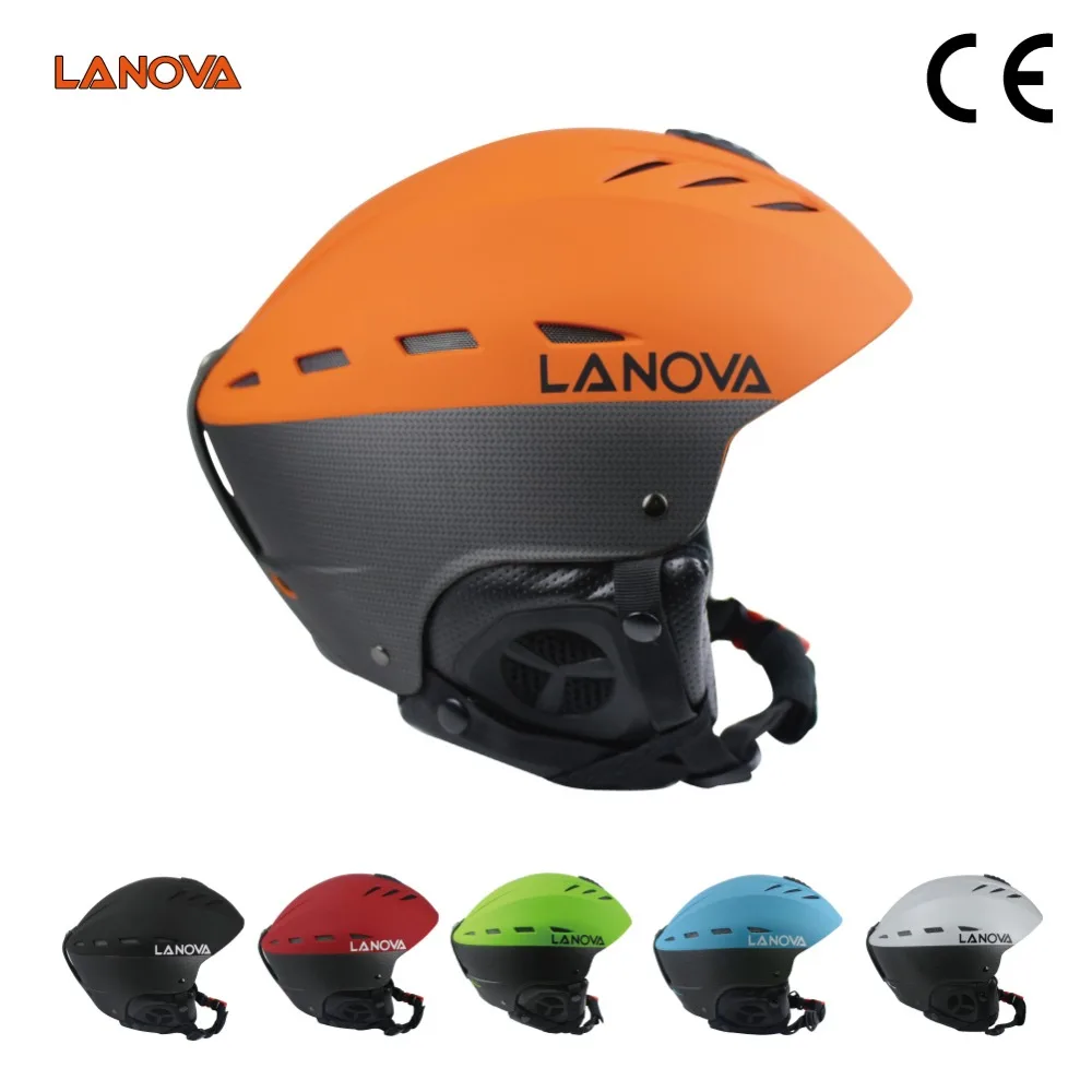 LANOVA Brand Professional Orange Adults Ski Helmet Adult Ski Helmet Man