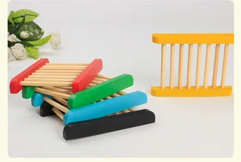 

Handmade wooden soap dish soapbox soap storage rack bathroom accessory W8659