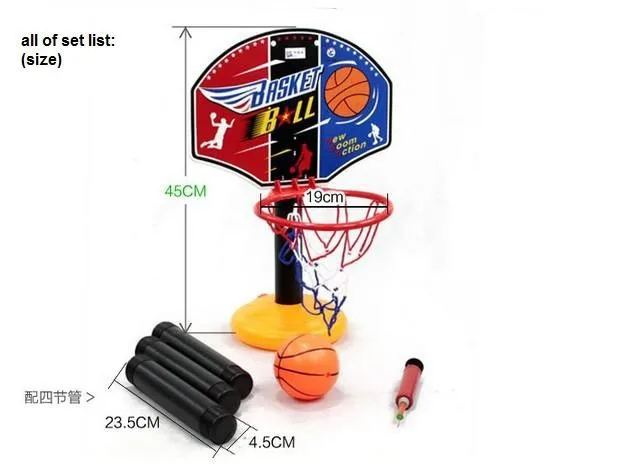 Детский баскетбол стенд обруч набор с шариковым насосом на открытом воздухе спортивная игрушка корзина
