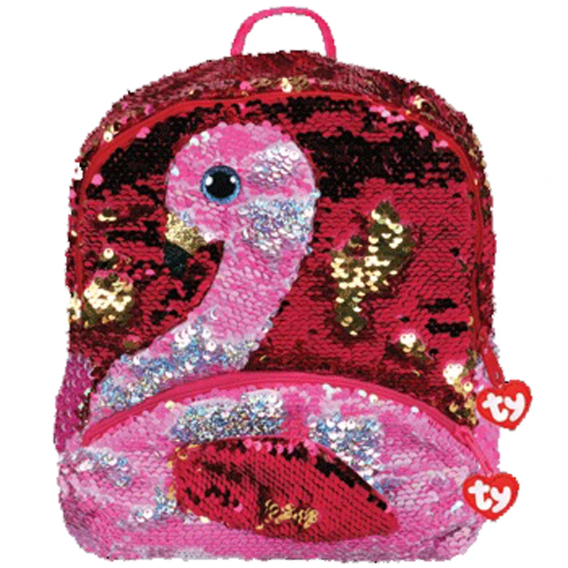 

Ty Gear Flippables Gilda The Flamingo Sequin Square Backpack Plush Toys 28cm Original Tag
