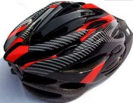 NEW Bicycle Helmet Bike Adult Mens Safety Carbon red | Спорт и развлечения
