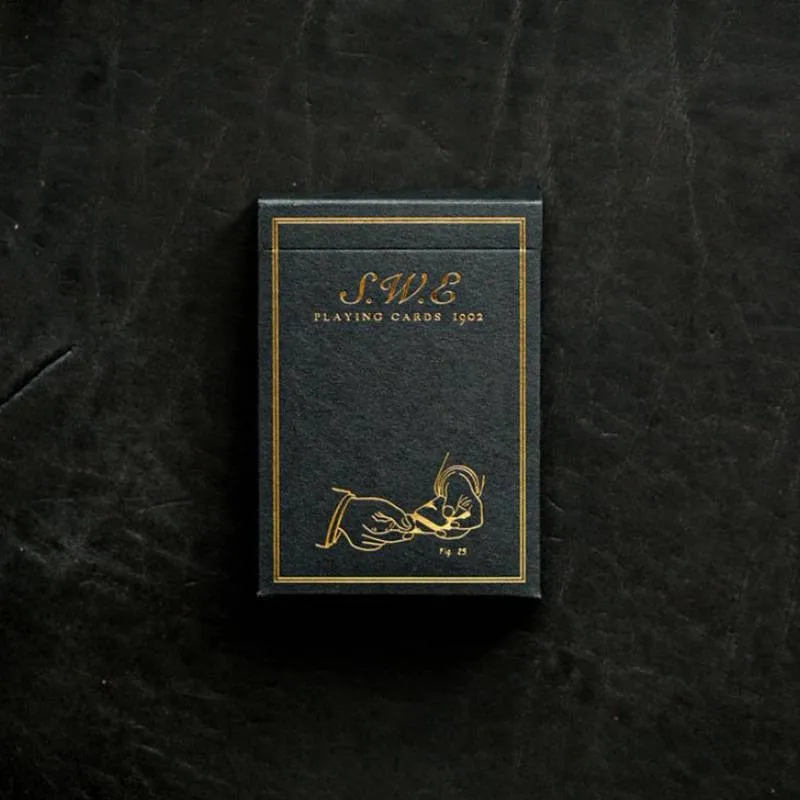 Ellusionist SWE BLACK Limited Deck The Expert на Карточном столе игральные карты Волшебные трюки